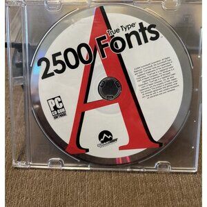 Summitsoft True Type 2500 Fonts CD For Windows